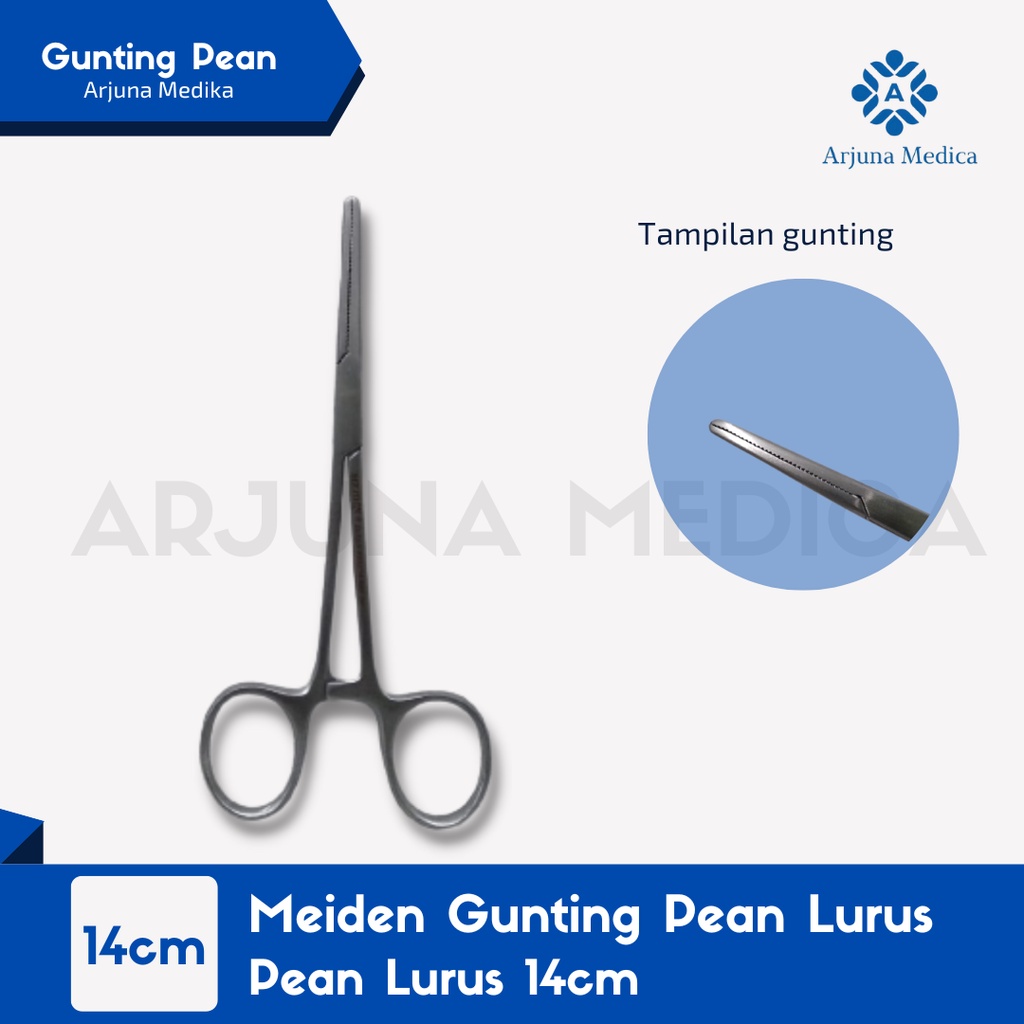 MEIDEN Pean Lurus 14 cm | Gunting Medis Stainless