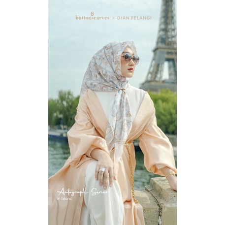 Buttonscarves x Dian Pelangi Autograph Blanc Voal