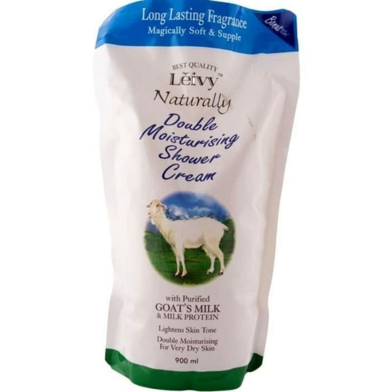 Leivy Naturally Double Moisturising Shower Cream 900ml