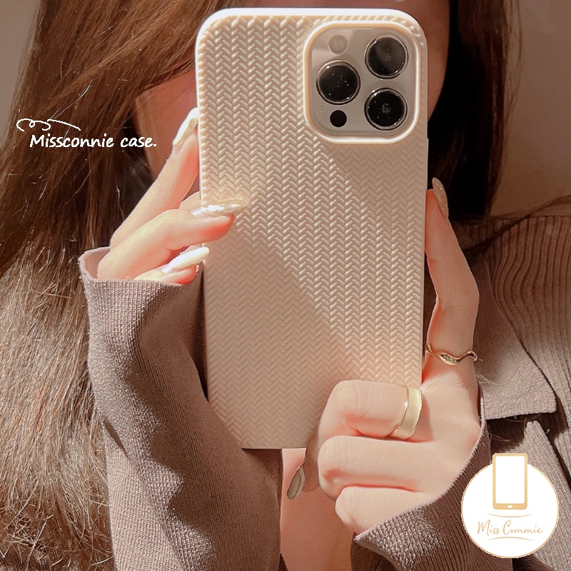 Soft Case Rajut Motif Sweater Untuk iPhone 7 8 Plus 11 Pro MAX 12 13 14 Pro MAX 7 Plus 8 Plus XR X XS MAX SE 2020