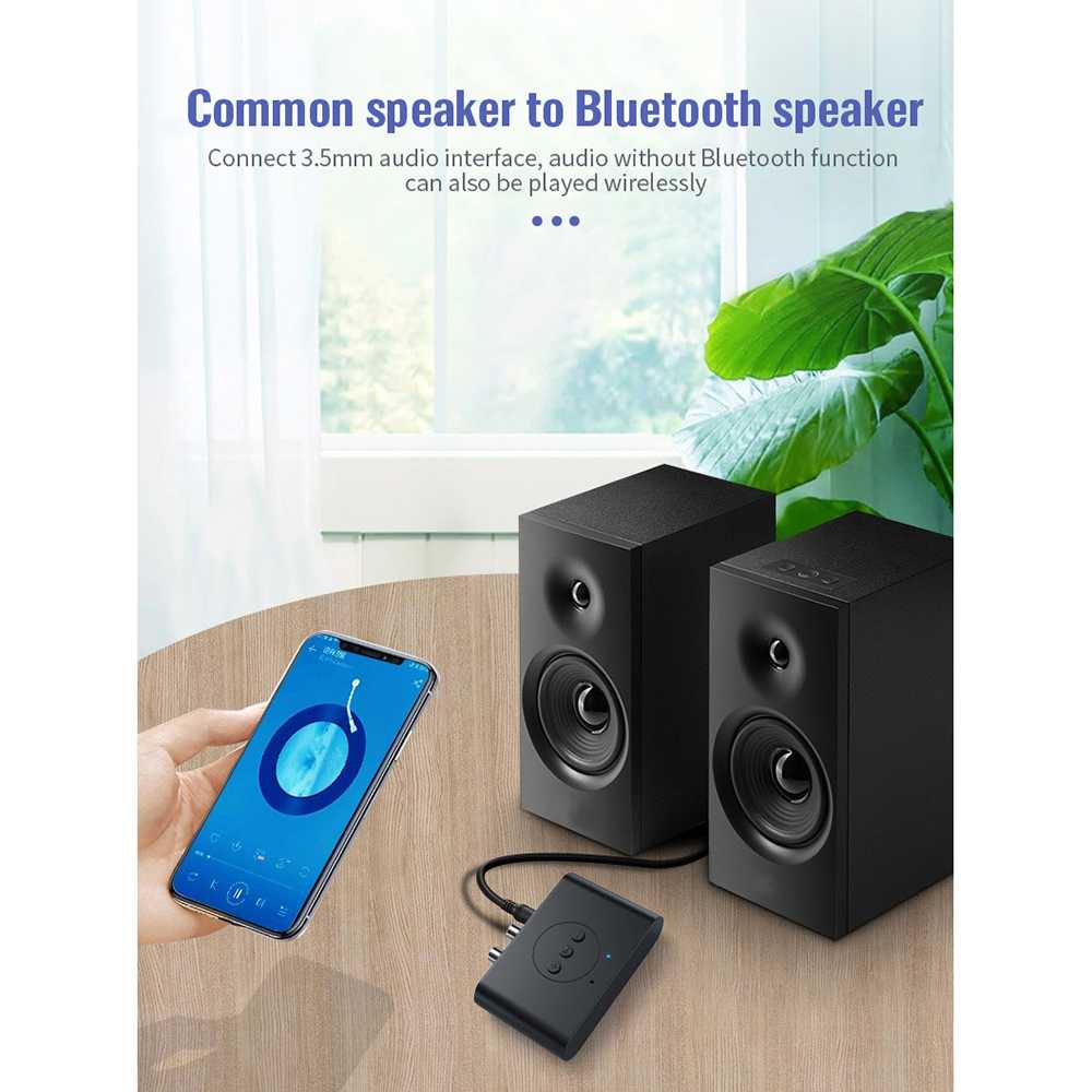 VIKEFON Audio Bluetooth 5.0 Receiver Adapter 3.5mm - BLS-B21 ( Al-Yusi )