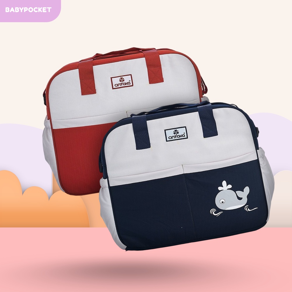 Tas Bayi Besar Whale Series  Cintaka Apl Print - TCT2551