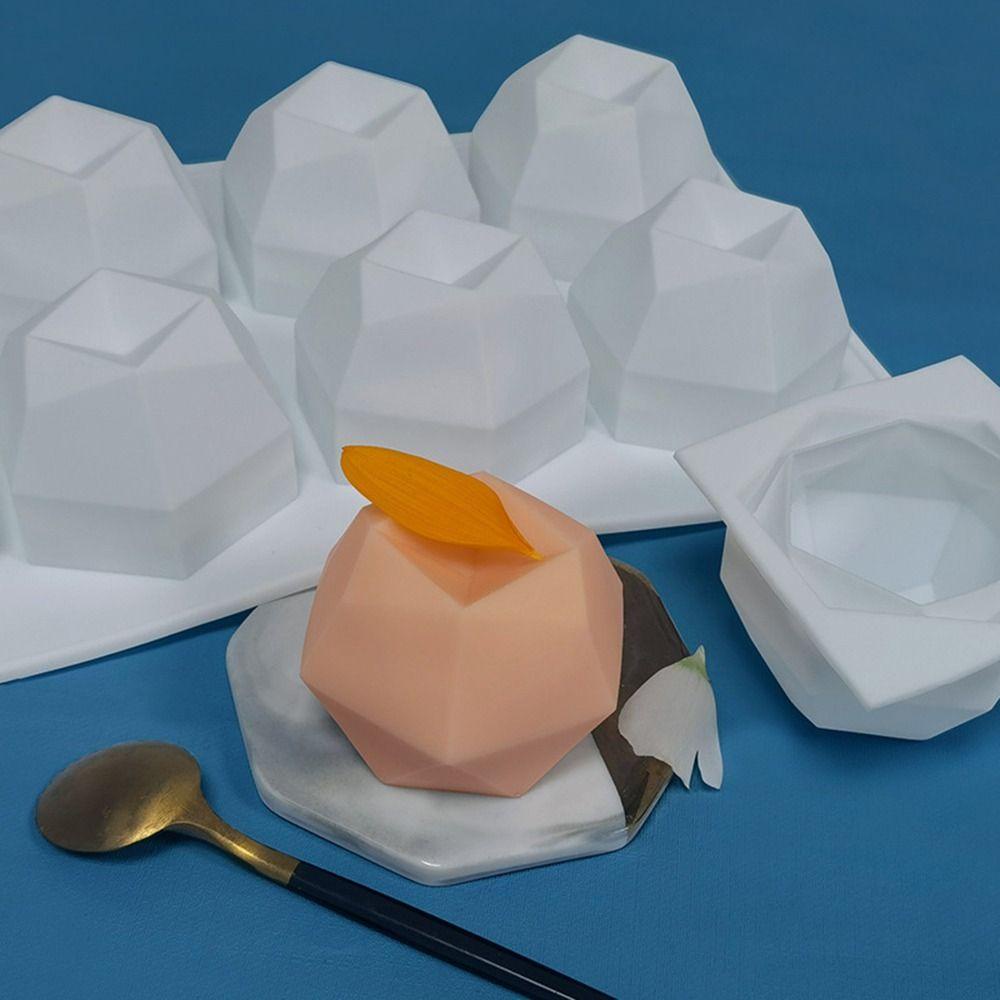 Solighter Polygonal Cube DIY Craft Perlengkapan Pernikahan Cream Roti Es Batu Cupcake 8rongga