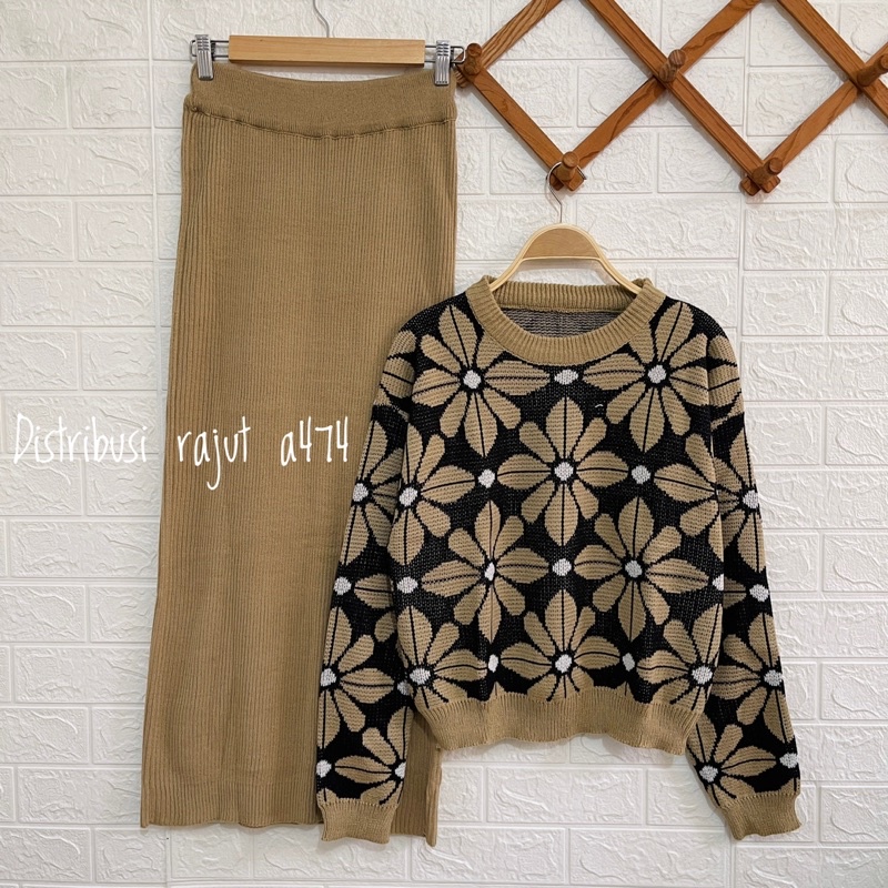 ONESET SETELAN SWEATER KNITS MIYA