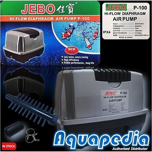 Jebo P100 Pompa Udara Aerator HiBlow Air Pump Blower