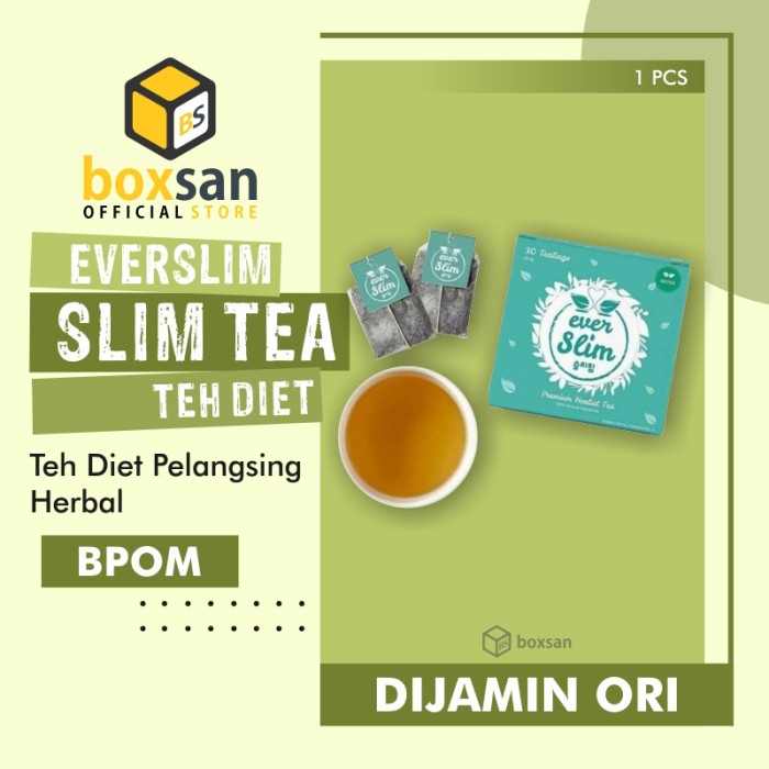 

ORIGINAL MURAH TEH DIET PELANGSING DETOX PELUNTUR LEMAK HERBAL EVERSLIM BPOM ORIGINAL