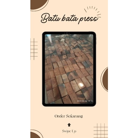 Batu bata press merah uk.20x10x5