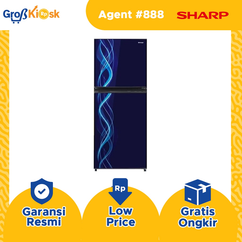 Sharp KULKAS SJ 197 ND VP/VB LEMARI ES 2 PINTU SJ197ND VB VP SJ 197ND