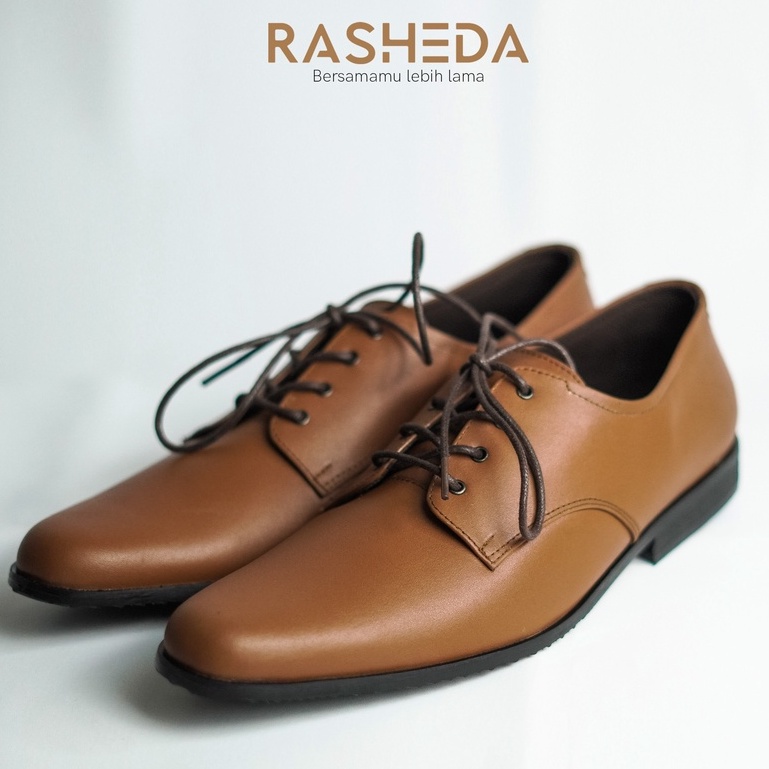 Sepatu Pantofel Pria Kulit Asli Rasheda Series SLN Formal BIg Size