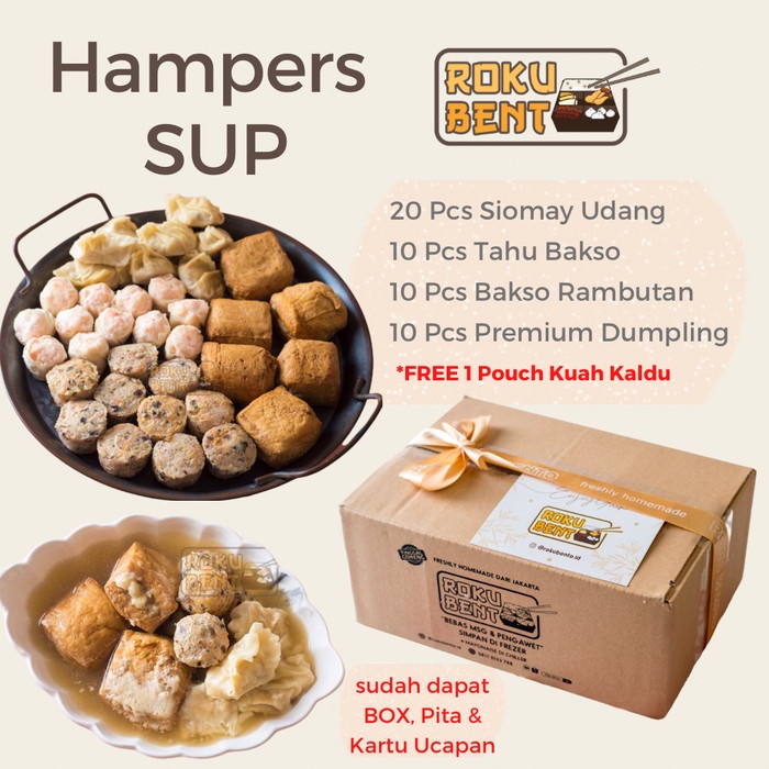 

[ COD ] Gift Hampers Frozen Food Menu Sup dan Kuah Roku Bento