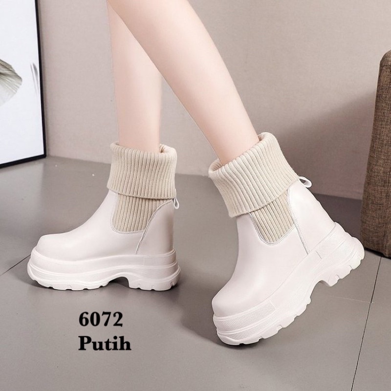 SEPATU WANITA WEDGES IMPOR TINGGI 10cm 6072