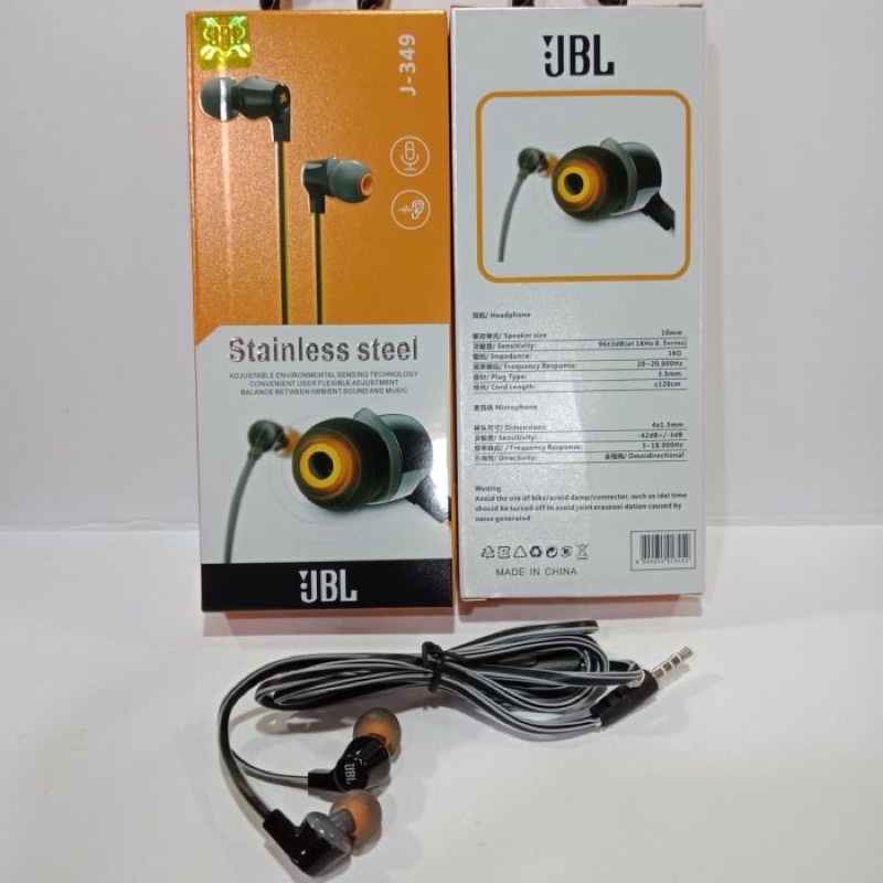 Headset Handsfree JBL J-349 Earphone JBL J349