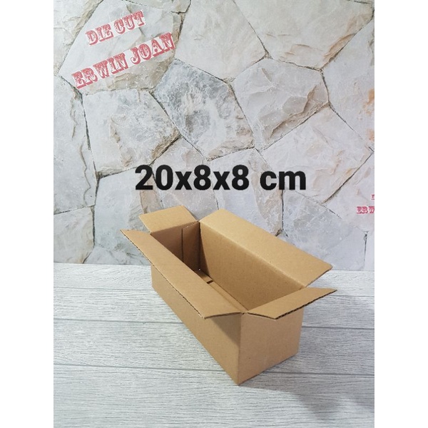 

Kardus / Box / uk. 20x8x8 cm / Kotak karton packing polos baru ST