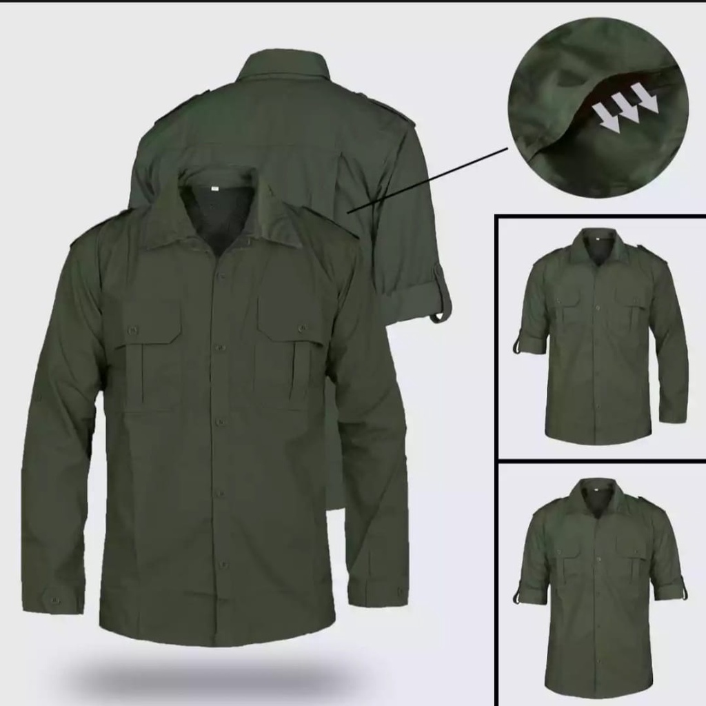 COD Kemeja PDL Lapangan Baju Kerja Outdoor Tactical Hiking Gunung Safety Lengan Panjang