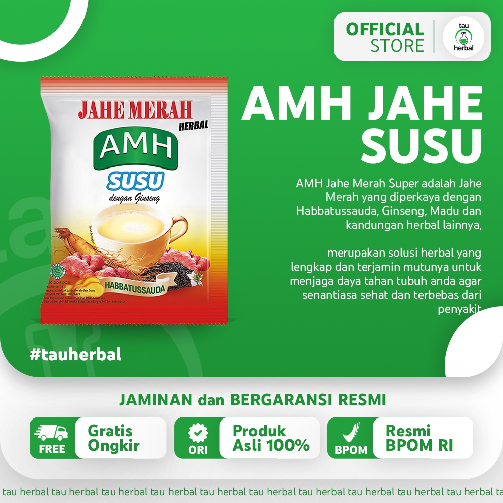 

AMH SUSU JAHE MERAH DENGAN GINGSENG HABBATUSSAUDA HERBAL