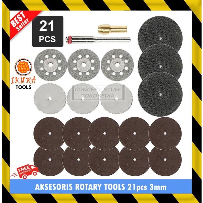 Mata Accessories Kepala Mata Gerinda Gurinda Grinda Mini Drill Rotary Tool