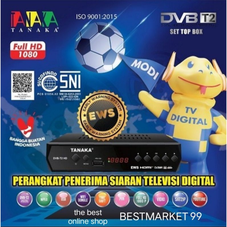 PROMO TANAKA T2  SET TOP BOX DIGITAL RECEIVER FREE PAKING BUBLE