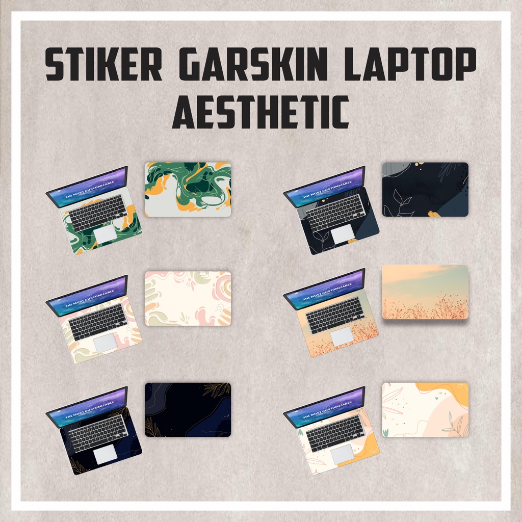 Jual Stiker Sticker Garskin Laptop Leptop Notebook Motif Aesthetic