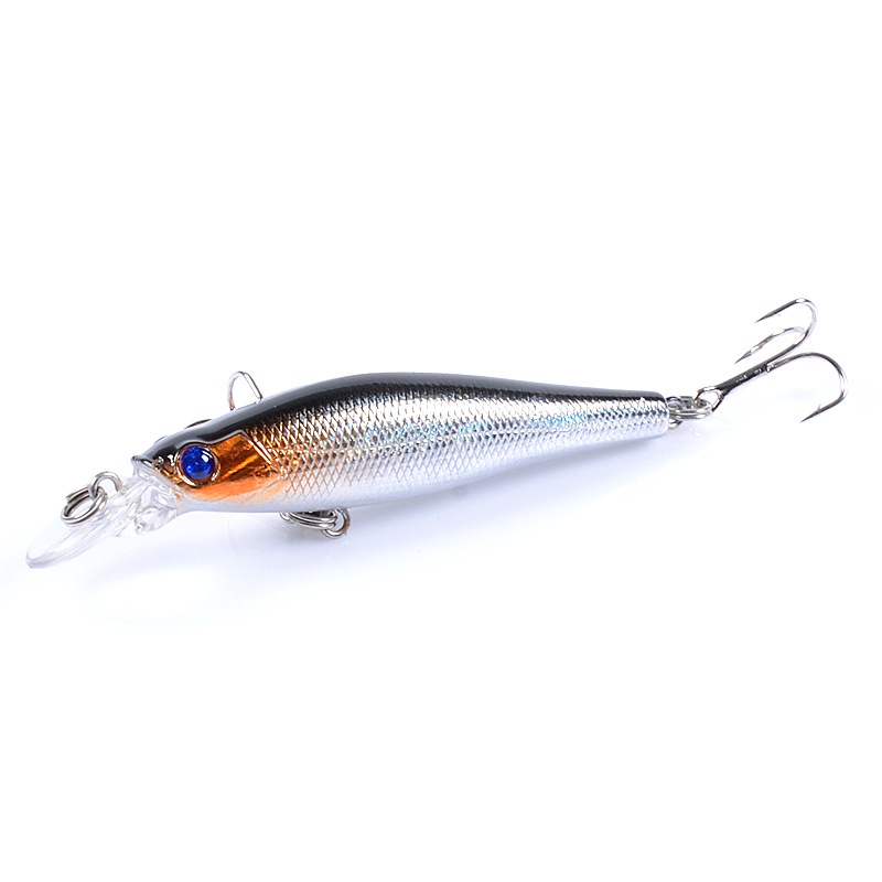 Umpan Pancing Sinking Minnow 8.5cm 8.4g Murah Casting Umpan Fishing Bait 3D Eyes Swimbait Fishing Lure Ikan Kail Bass Wobbler Tackle