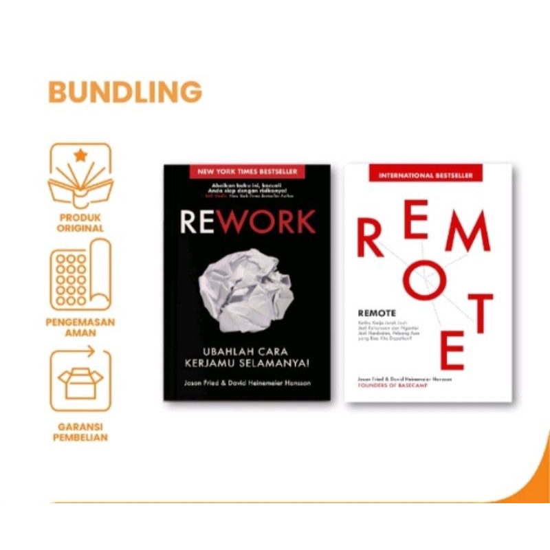 PAKET BUKU REWORK DAN REMOTE ORIGINAL