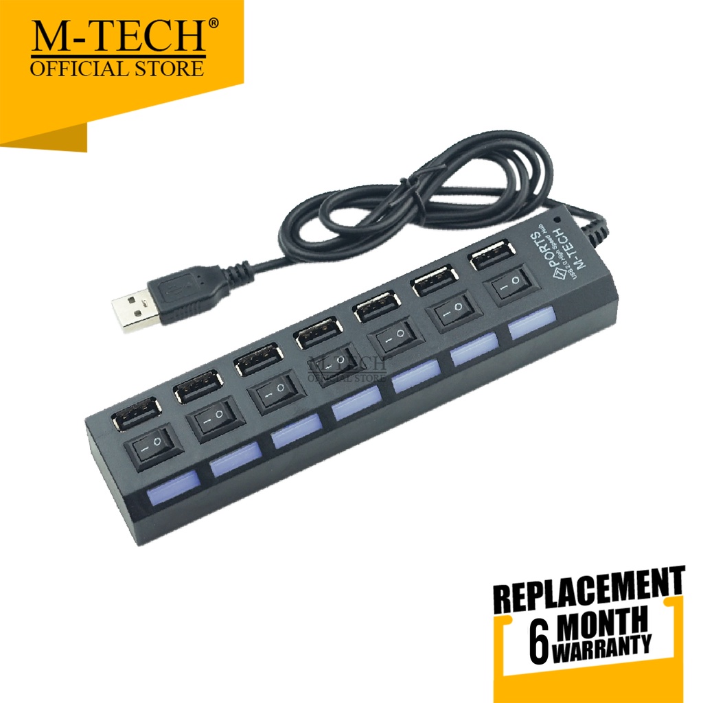 Usb 2.0 Hub Usb 7 Lubang Port 7 Switch