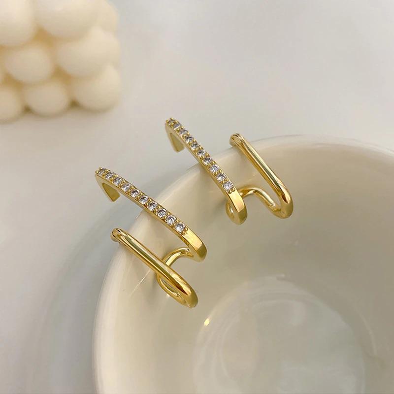 Anting Tusuk Klip Korea Terbaru Minimalis Simple Dalika