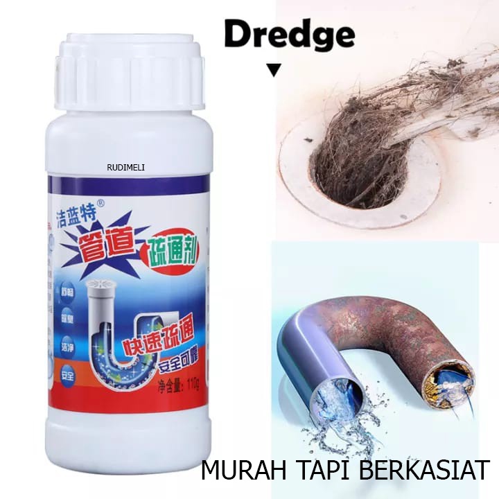 Anti Sumbat Pipa Pembersih Saluran Serbuk Bubuk Air Toilet Wastafel WC Penyumbatan Mampet Soda Api