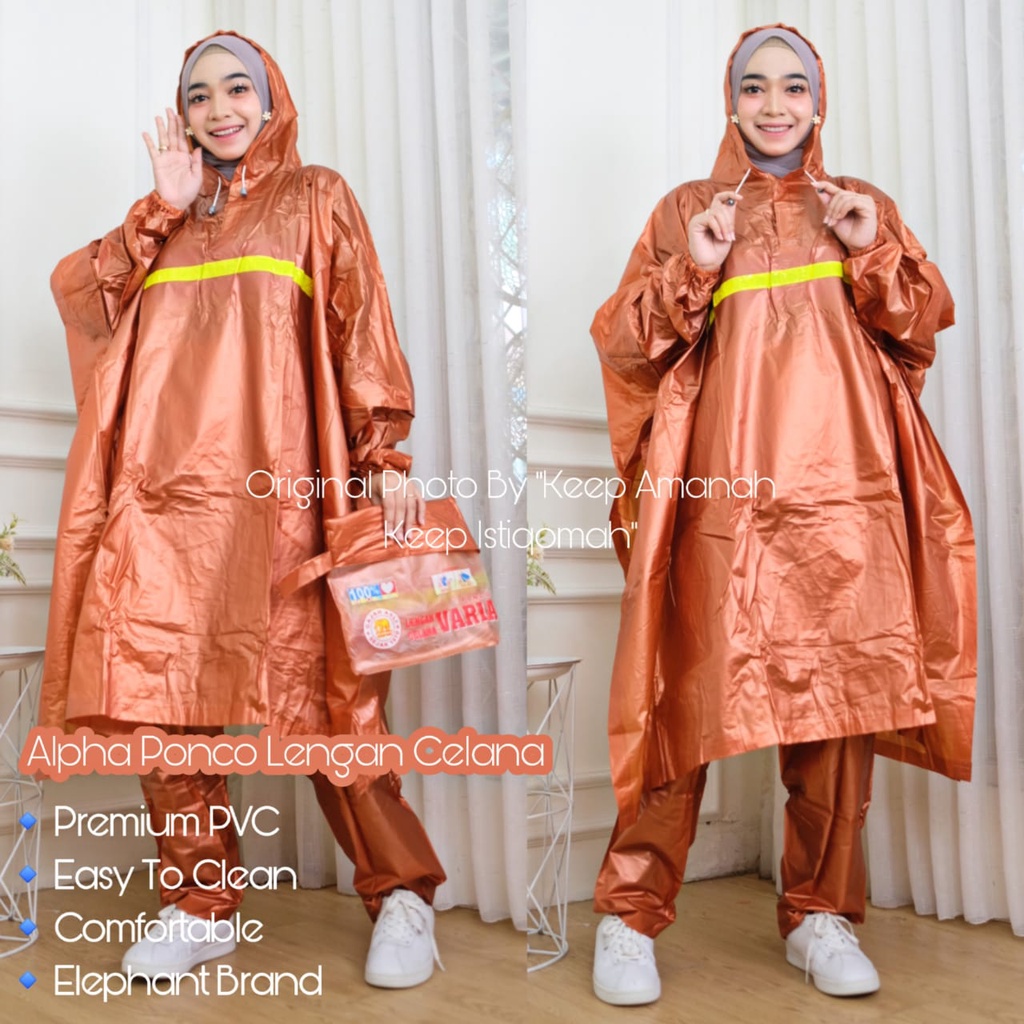 Alpha Ponco Lengan Celana Mantol Jas Hujan PVC