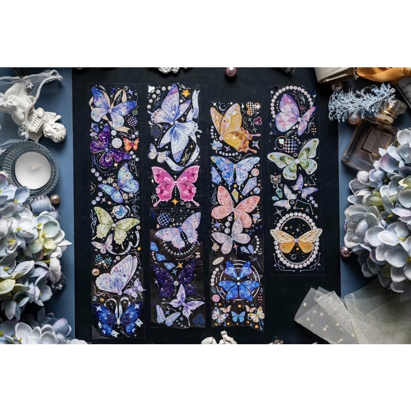 

Deer Studio Butterfly on Starry Night Washi & PET Tape