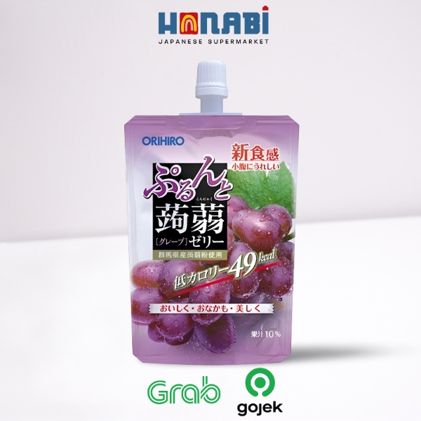 

Orihiro Grape Konyaku Drink Jelly 130g - Jeli Rasa Anggur Made In Japan