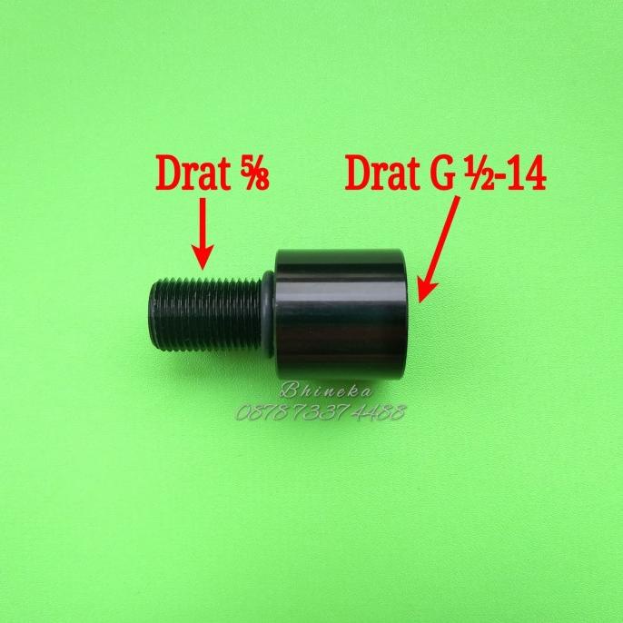 Adaptor/Sambungan Regulator Paintball drat luar 5/8