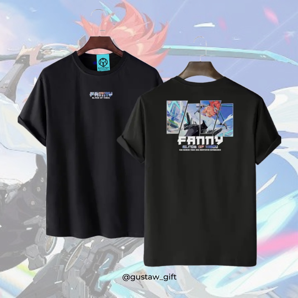 GG T-Shirt FANNY skin Blade Of Kibou Mobile Legends Kaos Custom Katun Slim-fitting