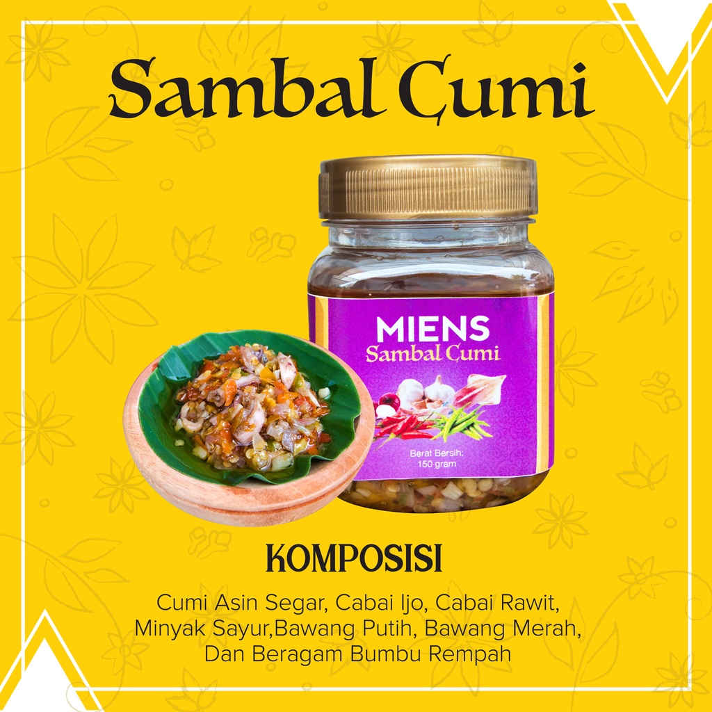 

(BARU) Sambal Cumi Asin by Miens Catering Kemasan 200gram