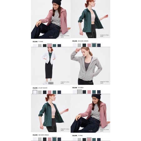 Uniqlo Women Jaket Parka saku UV New with tag