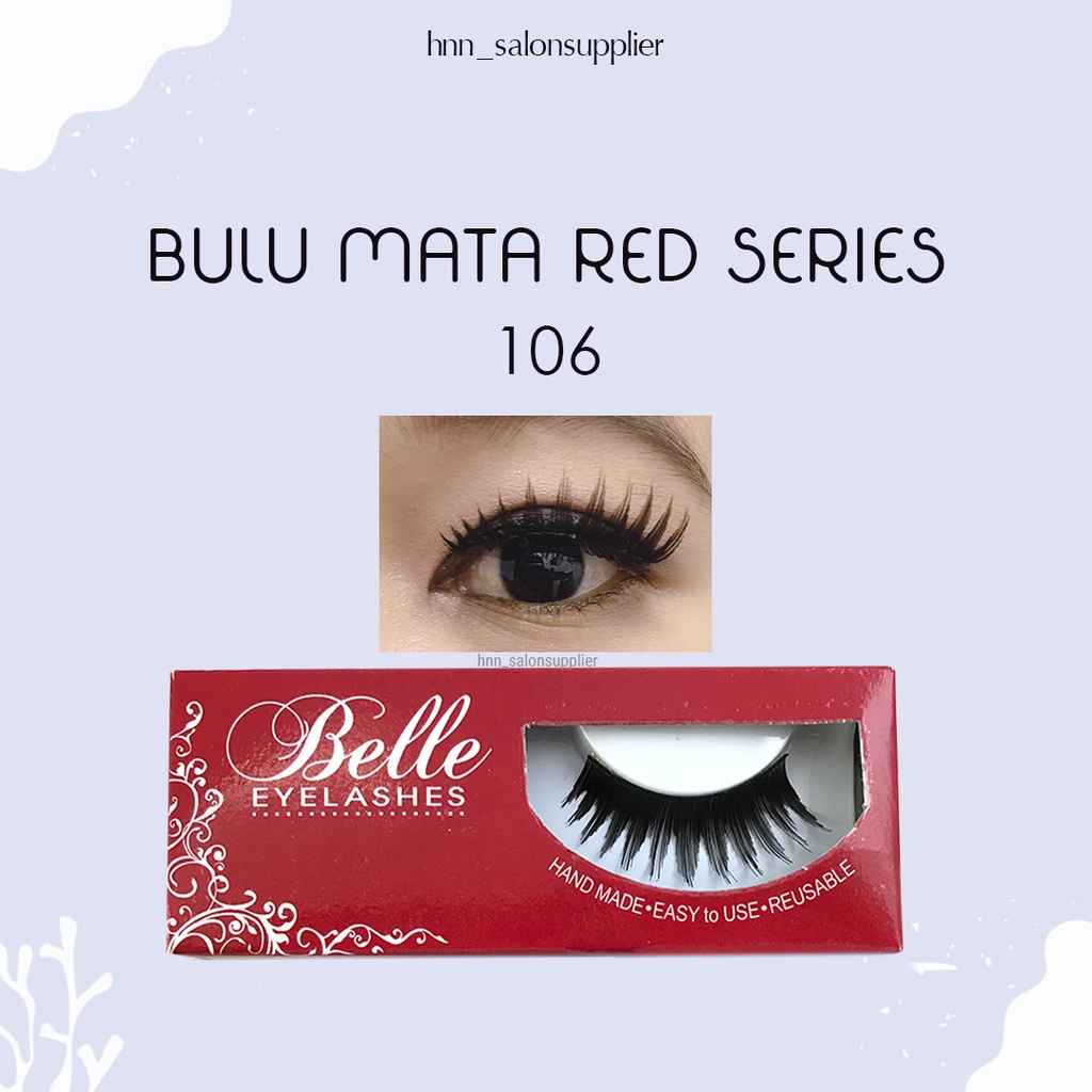 106 Bulu Mata Palsu Handmade Fake Eyelash Eye Lashes Lash Artifivial Belle Eyelashes