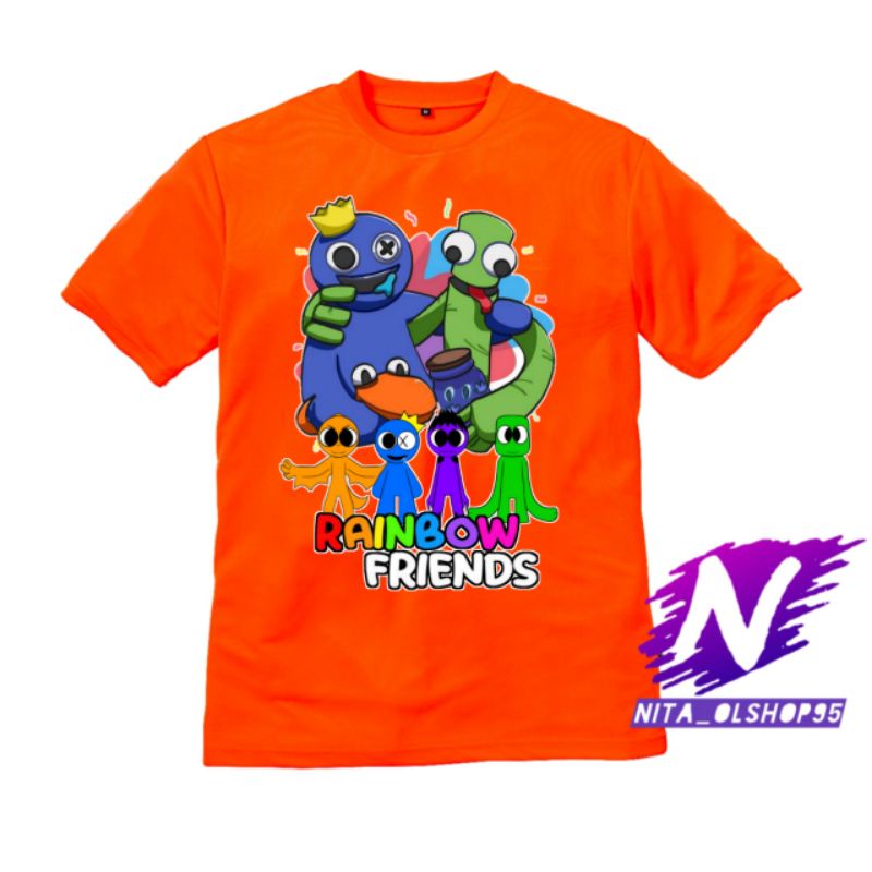 rainbow friends baju anak rainbow friends kaos anak rainbow friends