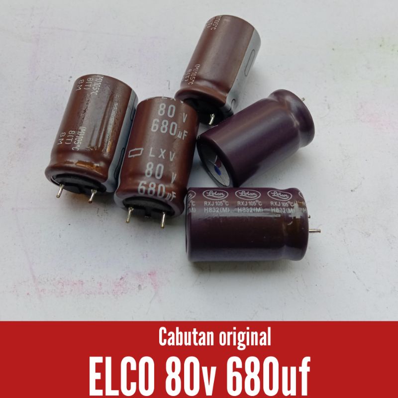 ELCO CABUTAN ORIGINAL 80V 680UF