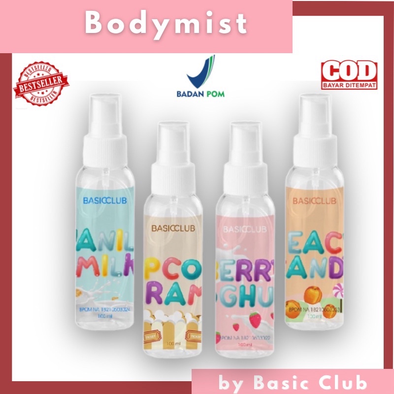 BODY MIST BASIC BASICCLUB x GEAMOORE 100 ML BODYMIST PREMIUM BPOM APPROVE