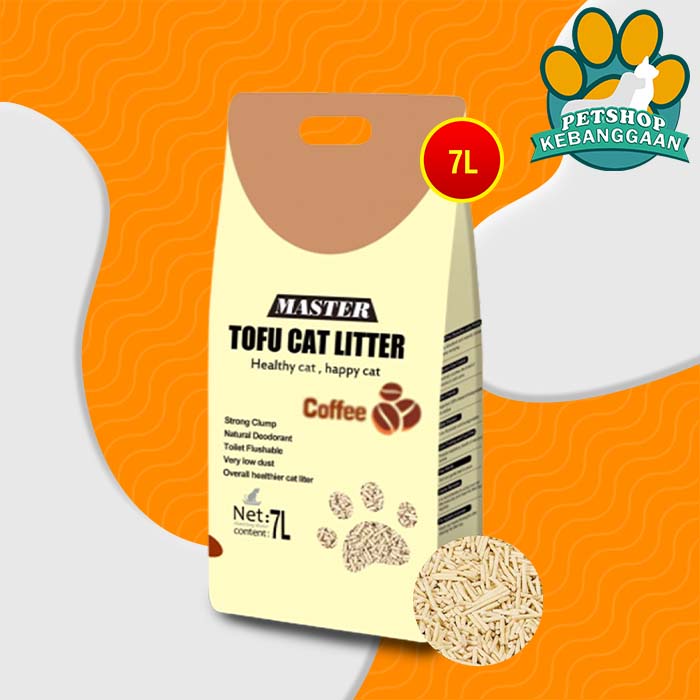 Pasir Kucing Gumpal Wangi Master tofu soya non Markotop tofu 7 Litter