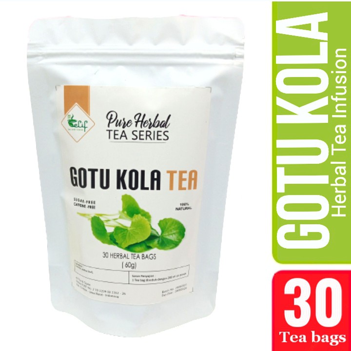 

GOTU KOLA TEA : TEH DAUN PEGAGAN CENTELLA ASIATICA ISI 30 TEA BAG