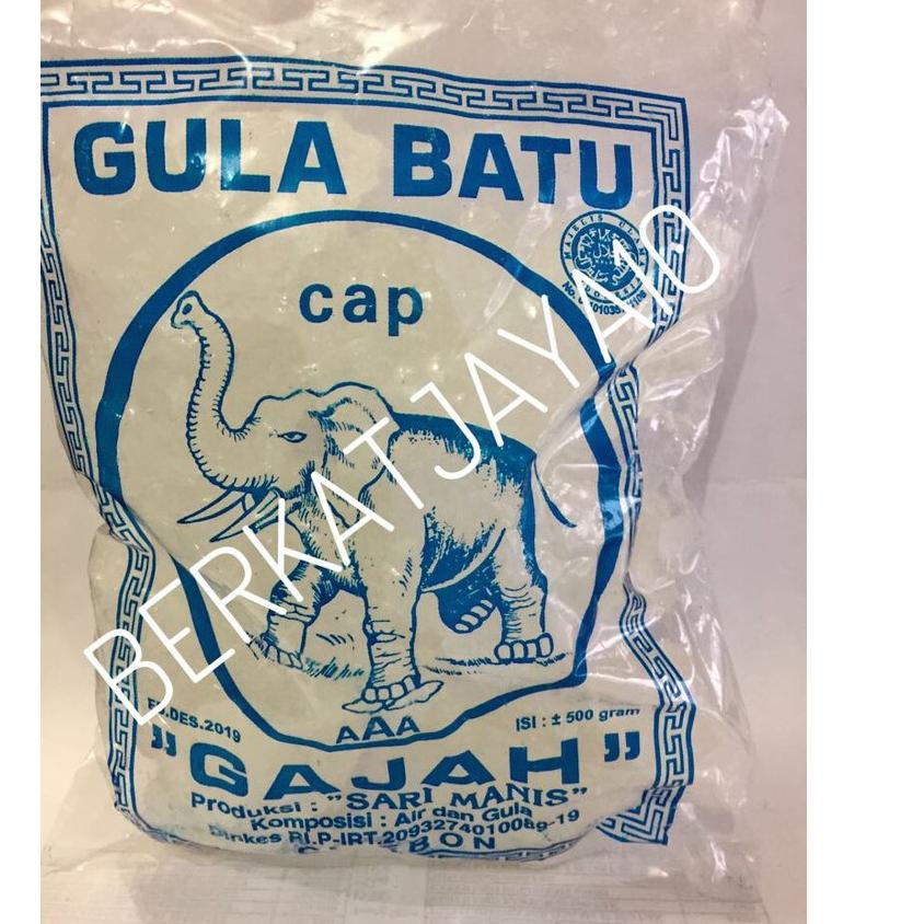 

Elegant--Gula batu asli murni Rock Sugar cap Gajah 500 gram
