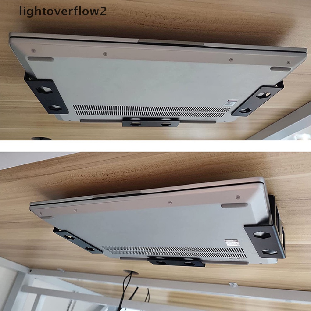 (lightoverflow2) Stand Holder / Dudukan Laptop / Notebook Untuk Bawah Meja (ID)