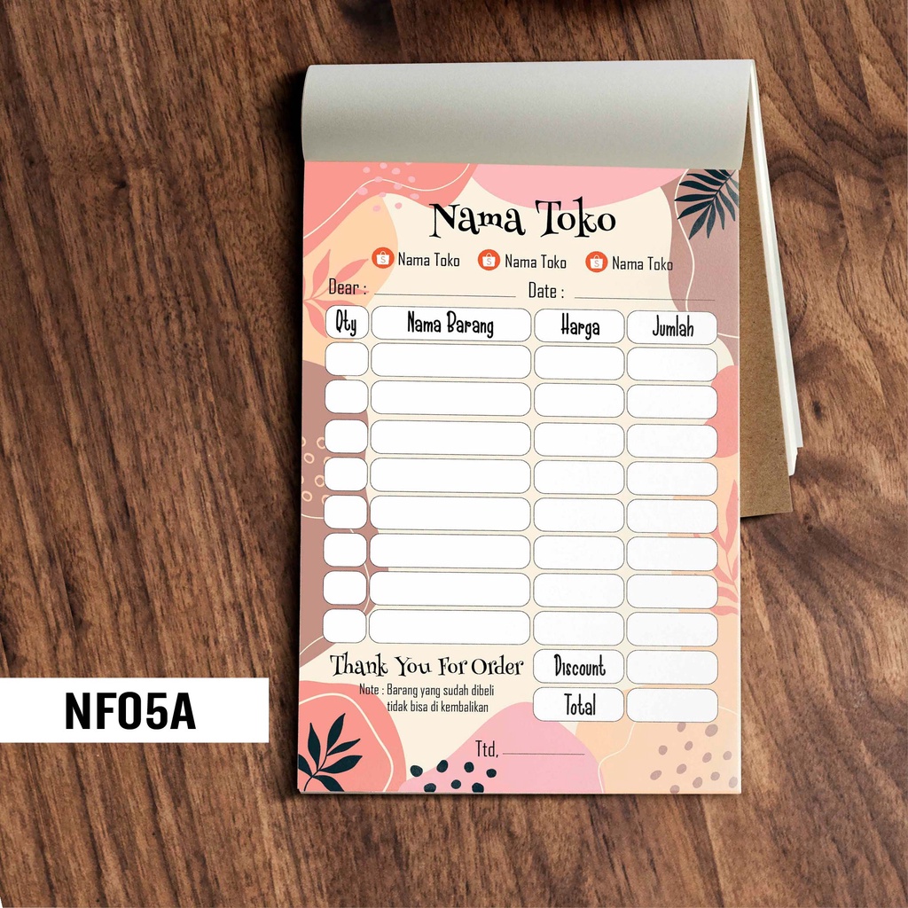 

Hanabi Invoice / Nota / Faktur / Kwitansi Custom 1 2 3 ply NF05A