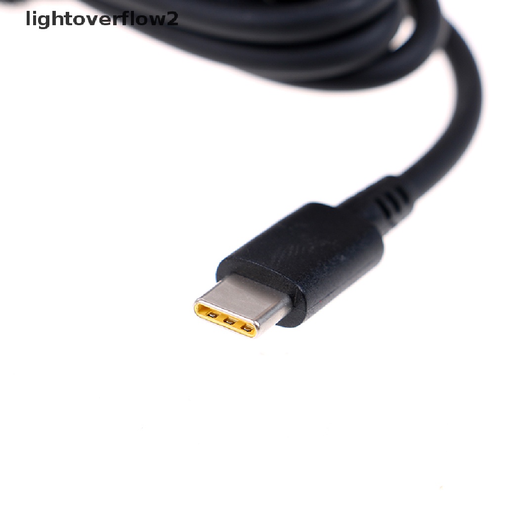 (lightoverflow2) Adapter Power Charger USB Tipe-C 65W Untuk HP / Laptop