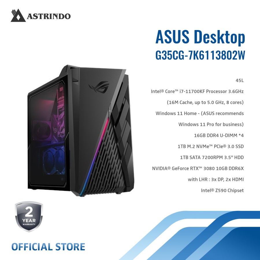 ASUS ROG DESKTOP PC G35CG-7K6113802W
