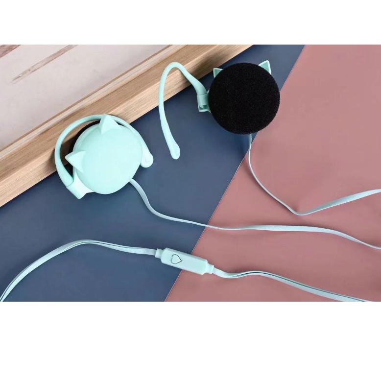 Best Product [KN-269] / [KN-3064] Headset Earphone Karakter Bentuk Motif Hewan Animal KEPALA KUCING 