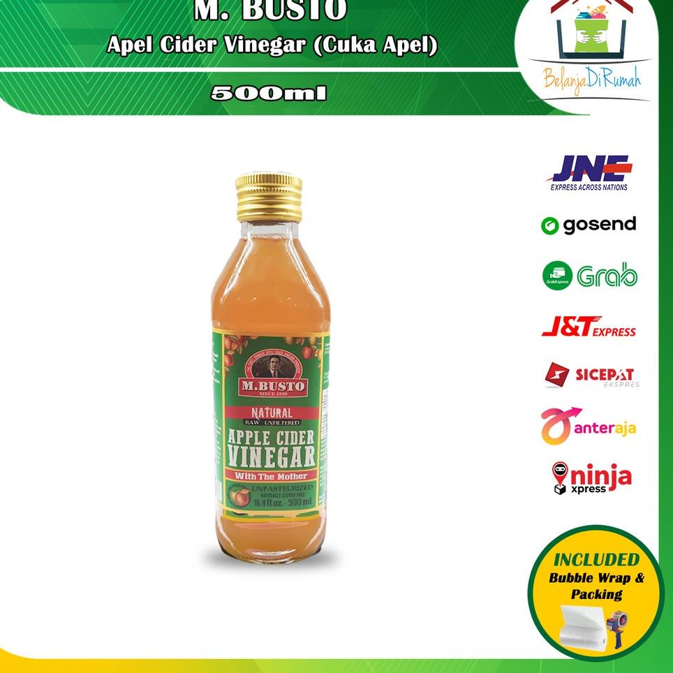 

b0B5n--Cuka Apel M Busto Apple Cider Natural Vinegar 500 ml