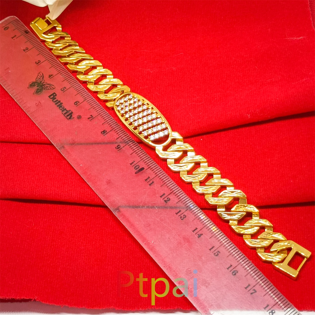 Gelang Kendari terbaru bangle xuping dubai gelang tanganlapis Emas 24k fashion perhiasan