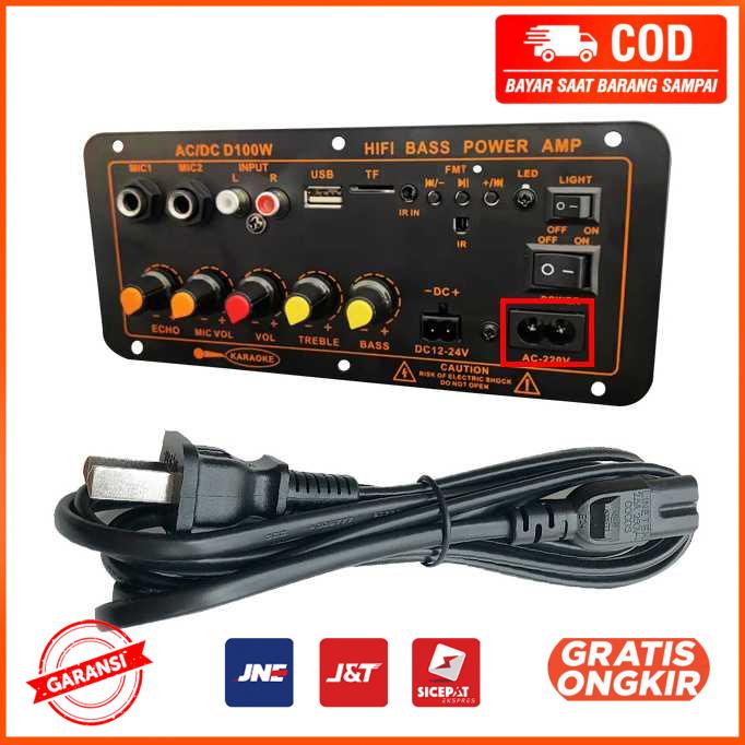 Amplifier Board Audio Bluetooth USB FM Radio TF DIY 100W D100W