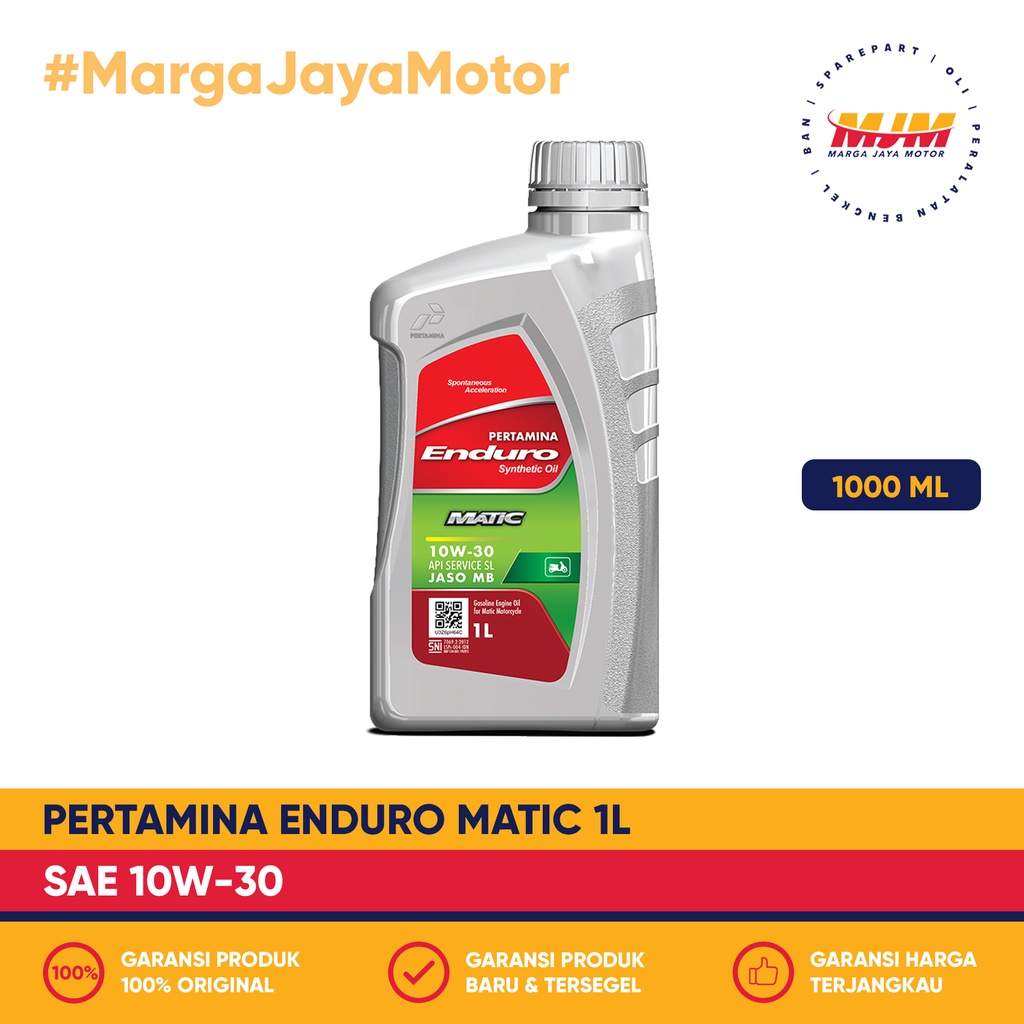 Enduro Matic 10W/30 1000ml Pertamina Oil 1L